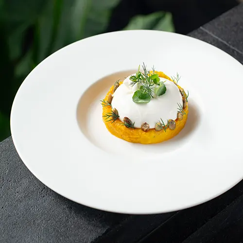 CasCades - Burrata with Roast Pumpkin